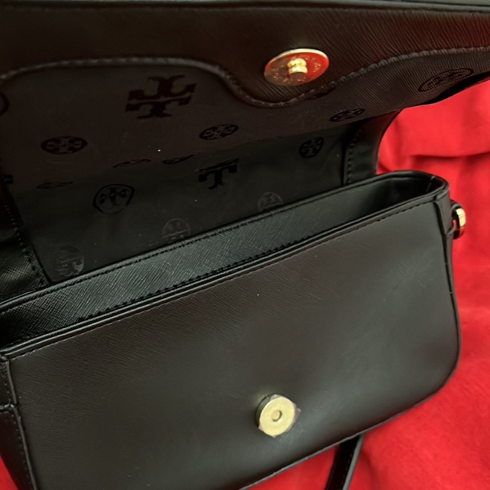 Euc Tory Burch Robinson Patchwork Mini-Chain Stra… - image 2